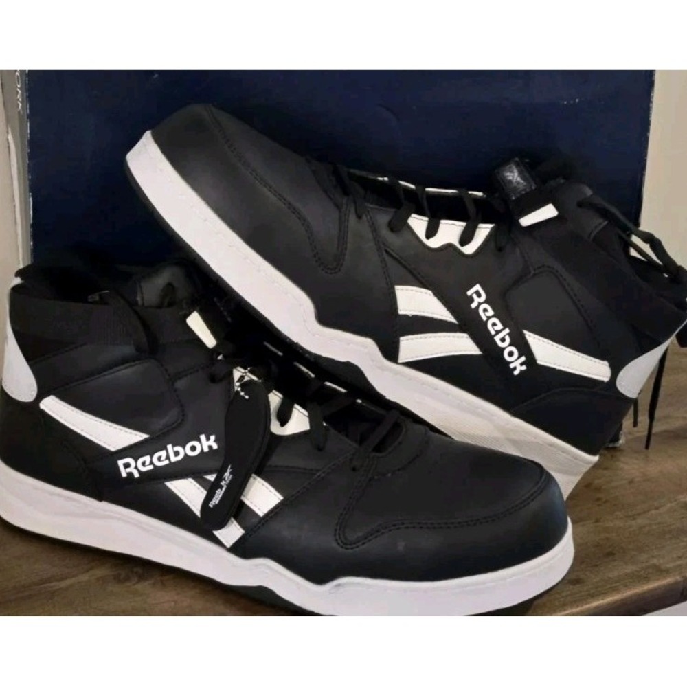 Reebok BB4500 Work Composite Toe High-Top Sneakers Black/White Size 12 M